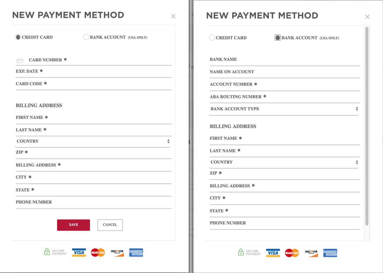 New payment method options
