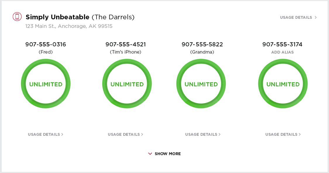 Simply unbeatable unlimited data details