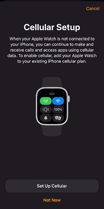 Apple watch data vs no data sale