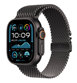 Apple Watch Ultra 2 GPS + Cellular_49mm_Black Titanium Case with Black Milanese Loop_PDP image_front.png